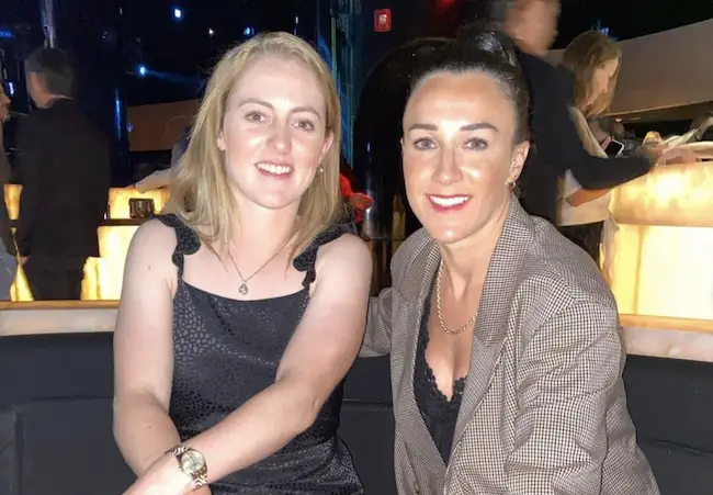 Lucy Bronze and Keira Walsh celebrating new years in Dubai