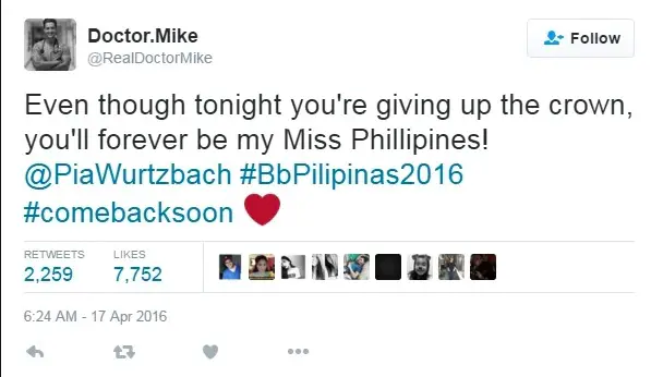 Dr. Mike's tweet about girlfriend