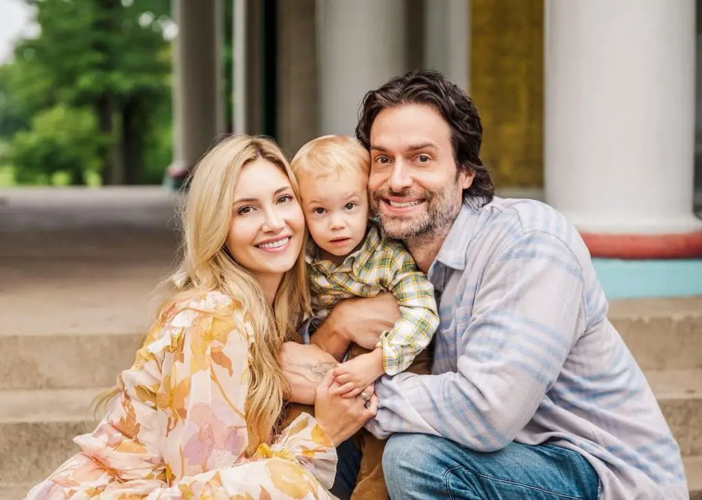 Kristin Taylor with her husband, Chris D'Elia and their son Calvin D'Elia