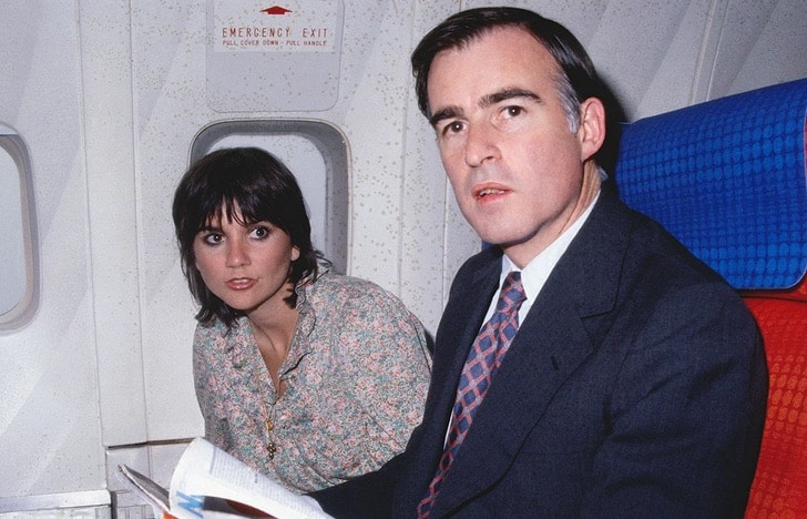 Linda Ronstadt and Jerry Brown.