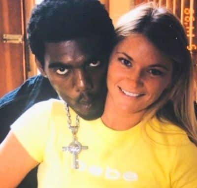 Libby Offutt with her ex-husband Randy Moss