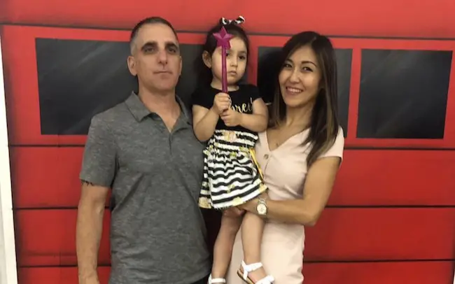 Anthony Cosentino, wife Samal Cosentino and their daughter Ayana
