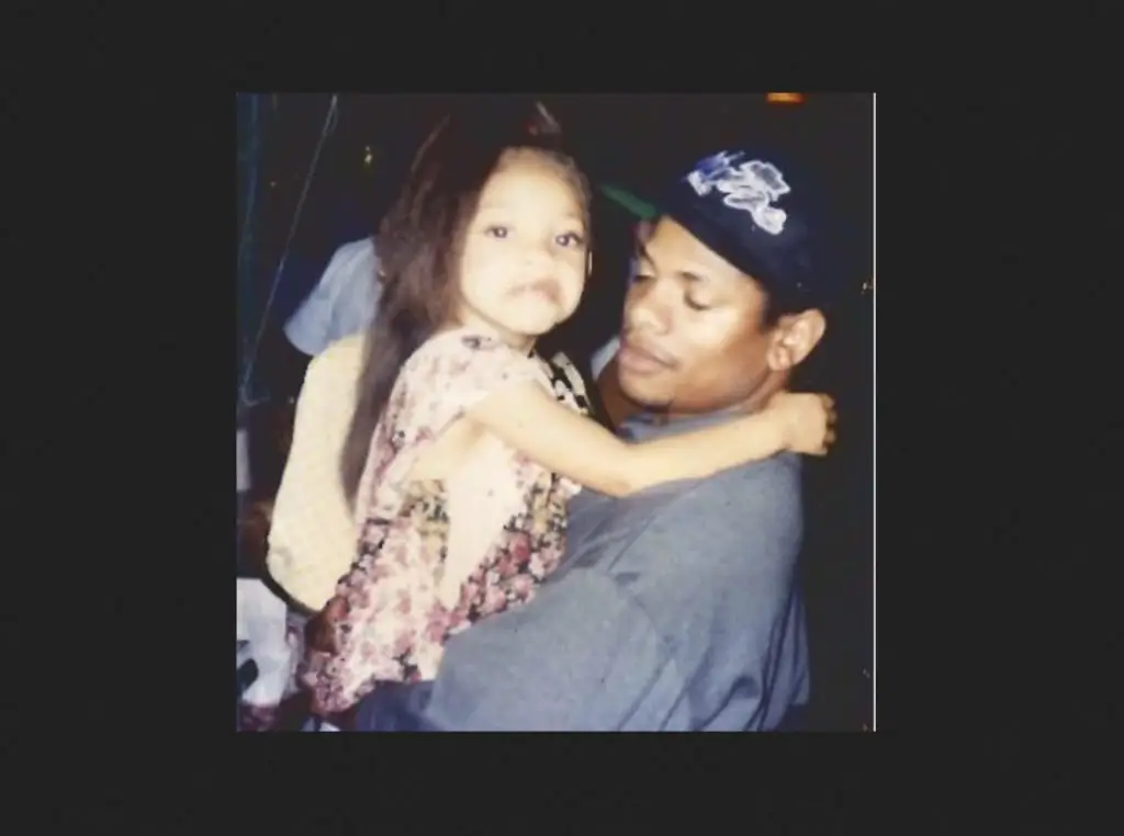 Erin Bria Wright with dad Eazy-E