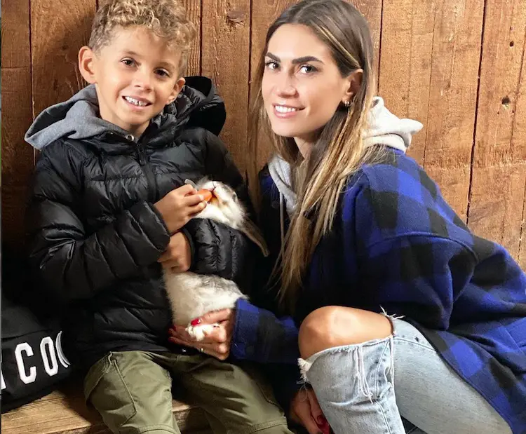 Melissa Satta and her son Maddox Prince