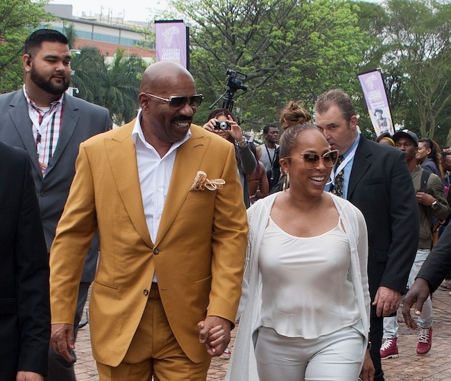 Steve Harvey and Marjorie Harvey in 2016