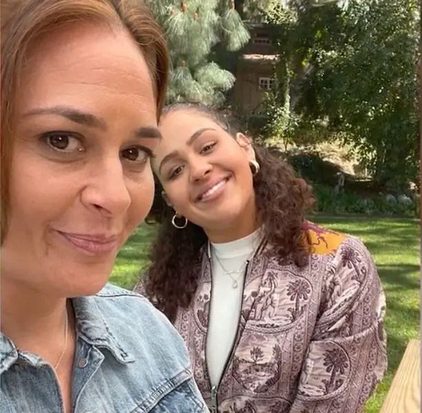 Antonia Lofaso, taking selfie with her daughter Xea Myers