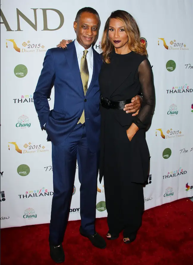 Brian Maillian with wife Beverly Johnson