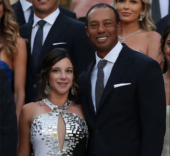 Erica Herman and boyfriend Tiger Woods in 2018