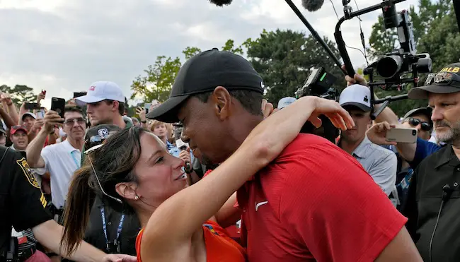 Erica Herman with boyfriend Tiger Woods