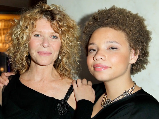 Mikaela Spielberg with mother Kate Capshaw