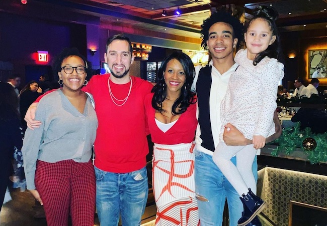 Danielle Wright with her children and husband Nick Wright
