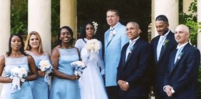 Gary Owen and wife Kenya Duke's 2003 wedding