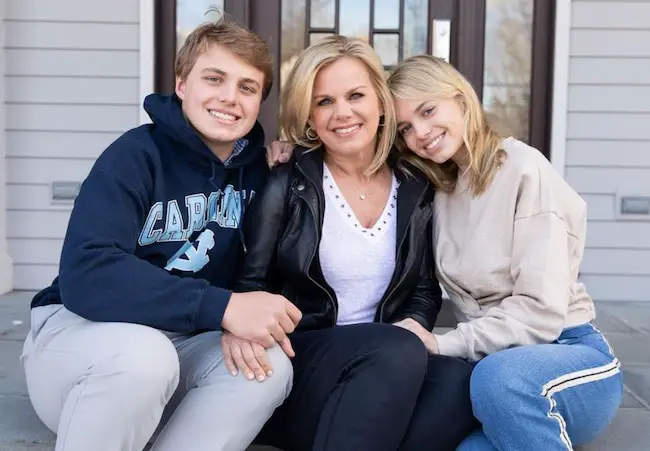 Gretchen Carlson with son Christian and daughter Kaia