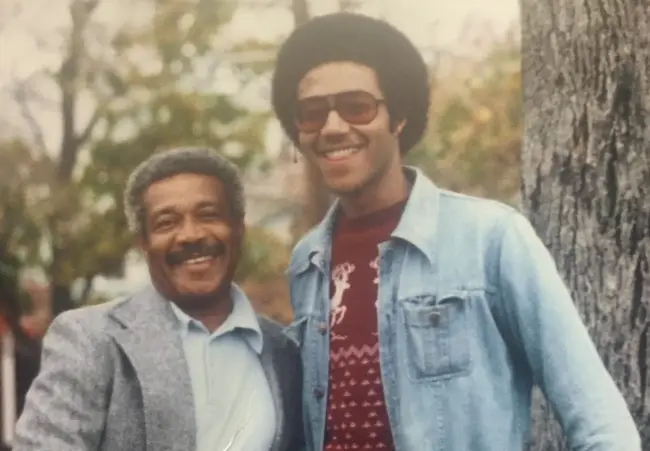Ron Claiborne with father Earl Claiborne