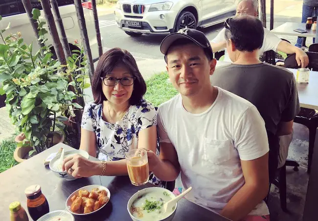 Ronny Chieng with his mother