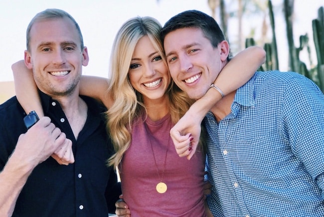 Abby Hornacek with her brothers Ryan Hornacek and Tyler Hornacek