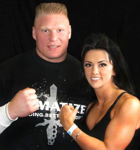 Brock Lesnar with ex-partner Nicole