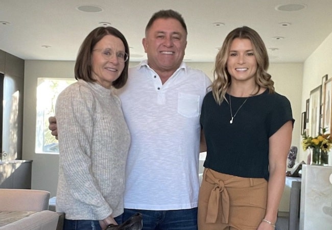 Danica Patrick with her parents