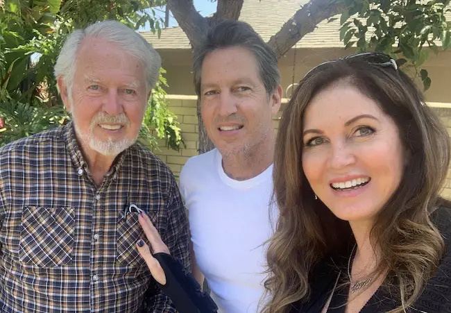 Lisa Guerrero with her father and brother