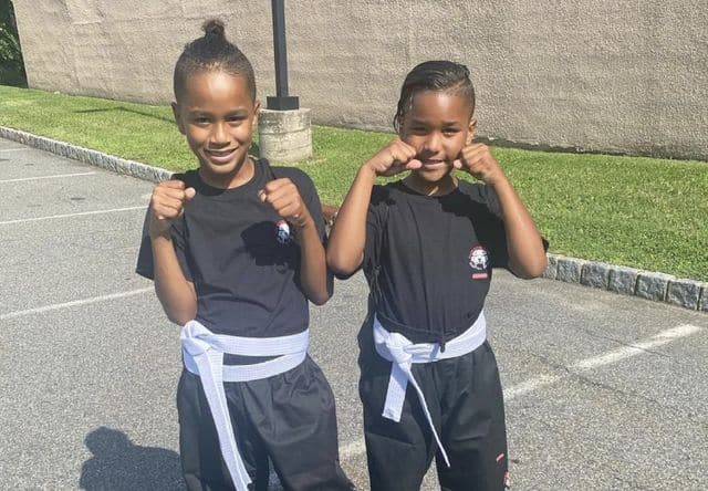 Anais Martinez's sons Diamond and King