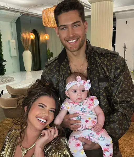 Chanel West Coast with her boyfriend Dom Fenison and their baby