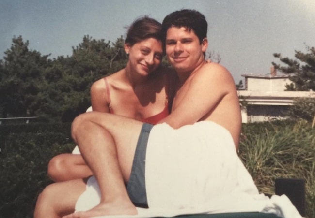 Young Maria Bartiromo with her husband Jonathan Steinberg