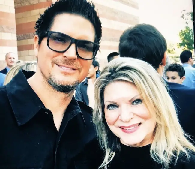Zak Bagans with his mother Nancy