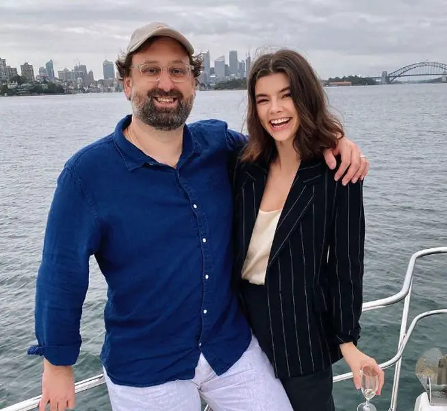 Eric Wareheim with his girlfriend Madison Borbely
