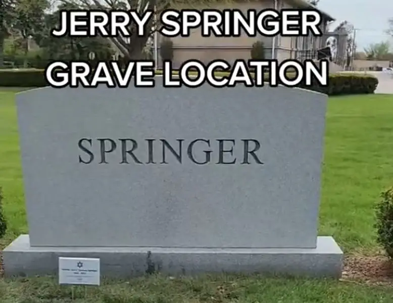 Jerry Springer's Headstone