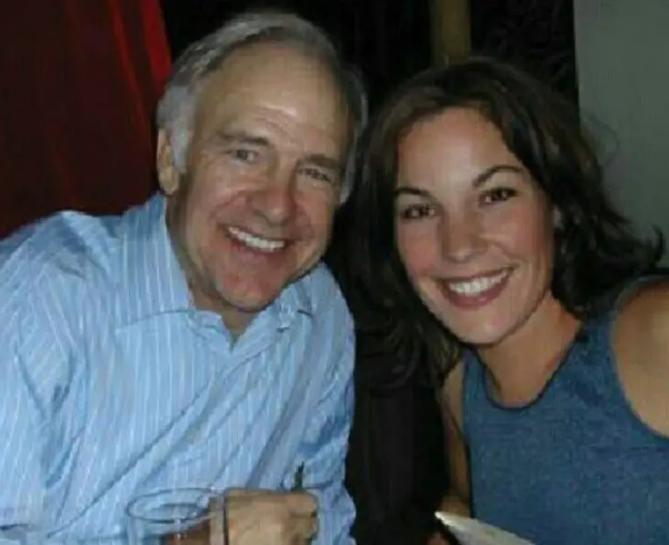 Katherine Pine with her father Robert Pine