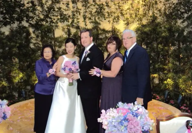 Shirley Henry with her mother Ching, husband, Ed, and his parents