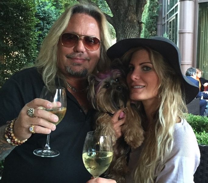 Vince Neil with current wife Hannah Rain