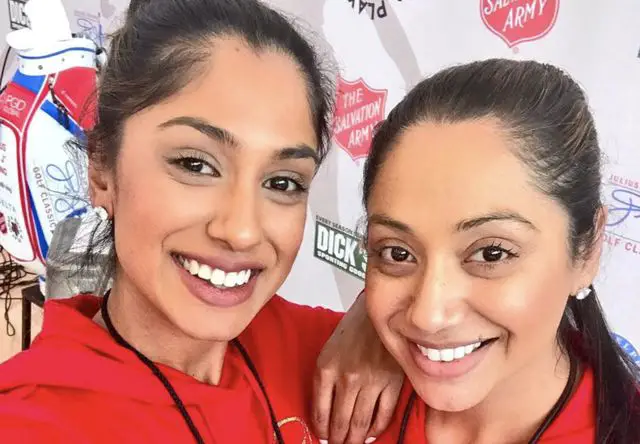 Seema Sadekar with her sister Nisha Sadekar