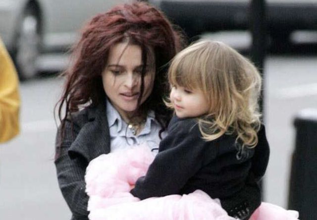 Young Nell Burton with her mother Helena Bonham Carter