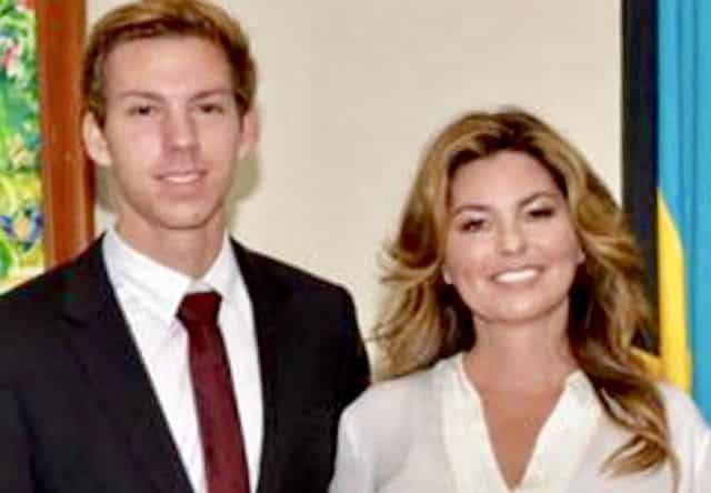 Eja with his mother Shania Twain