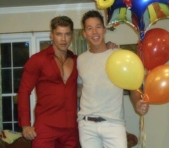 David Bromstad with his ex-boyfriend