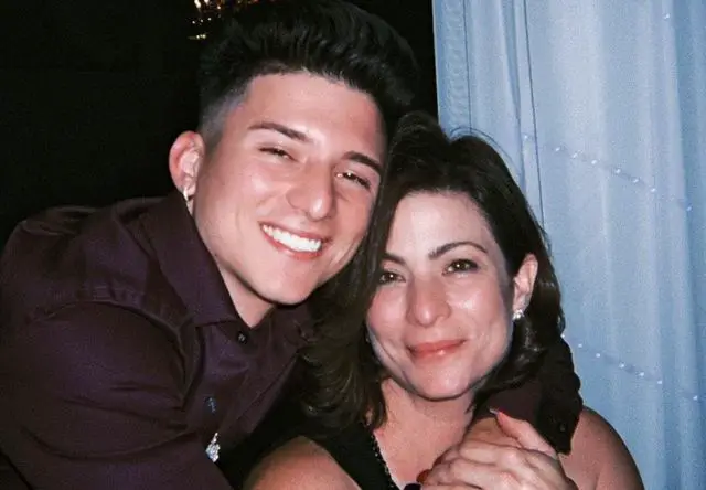 Tony Lopez and his mother