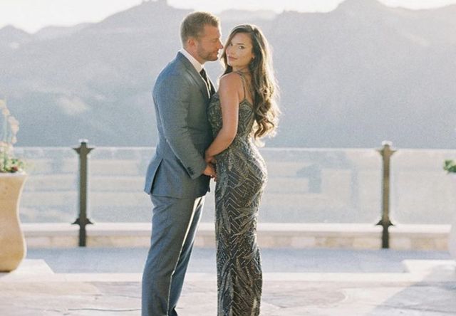 Veronika Khomyn with her fiance Sean McVay on engagement day