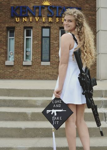 Kaitlin Bennett carrying a gun