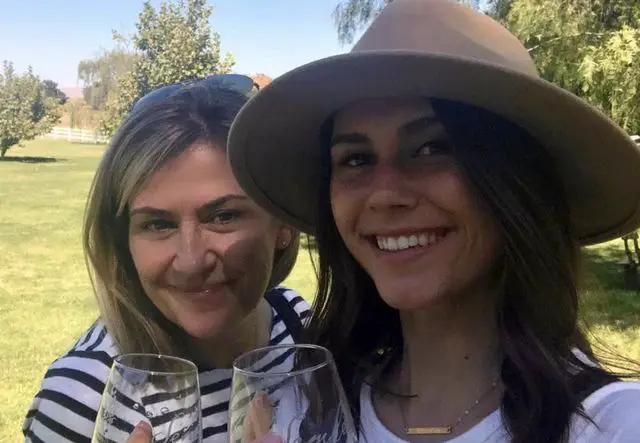 Sophie Flay with her mother Kate Connelly