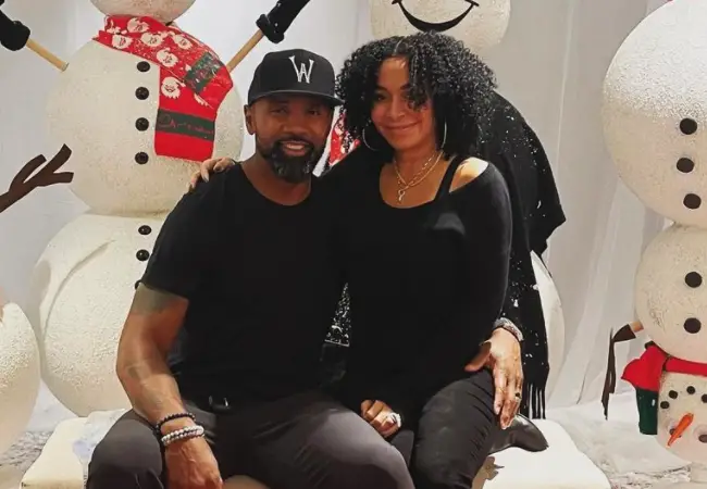 Charles Woodson with his wife April Woodson