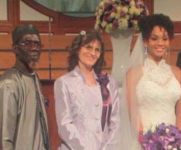 Ouleye Ndoye Warnock with her parents Ousseynou Ndoye and Mariama Ndoye