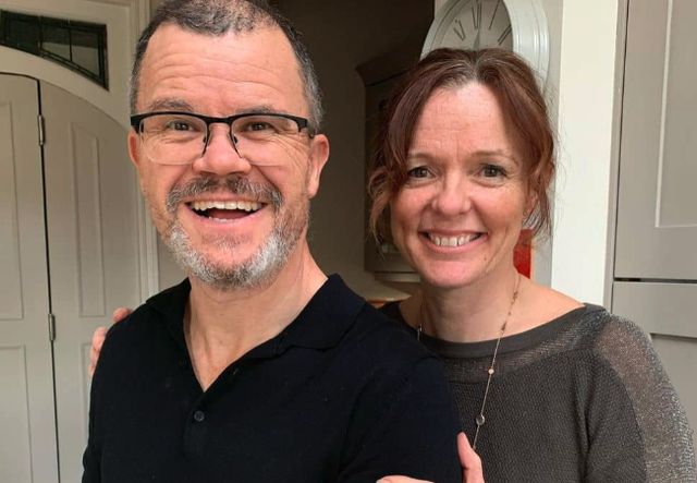 Nicola Elizabeth Frost with her husband Dominic Holland