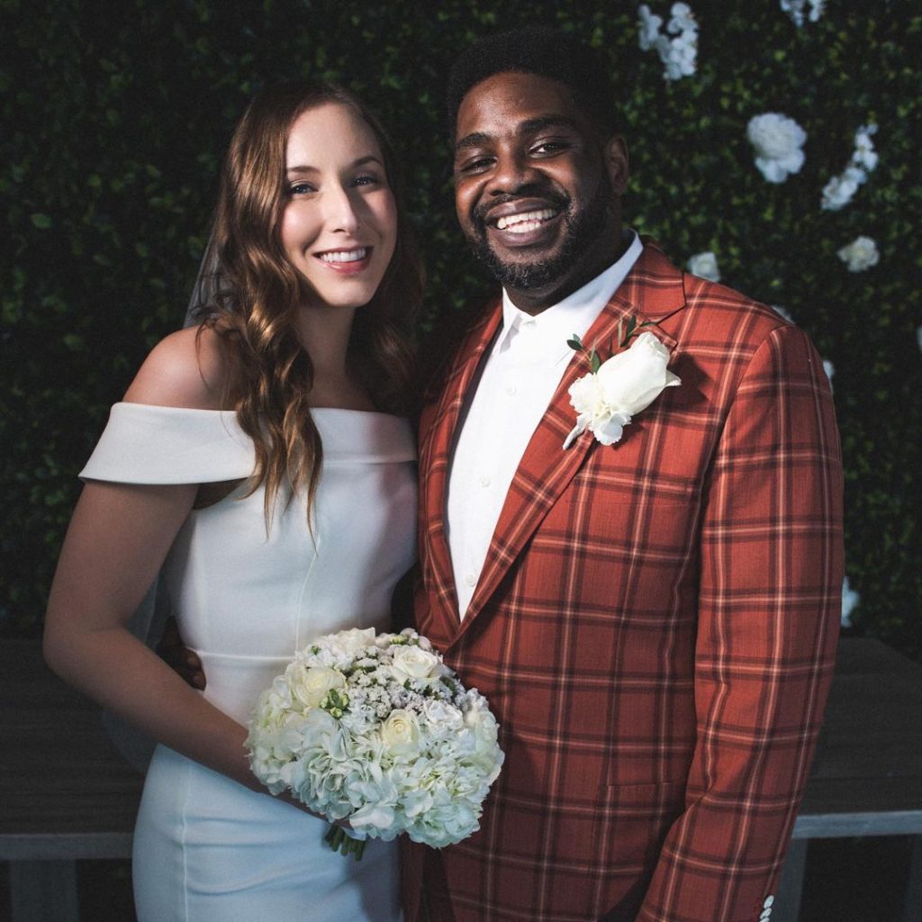 Ron and his wife Christina Dawn on their wedding day