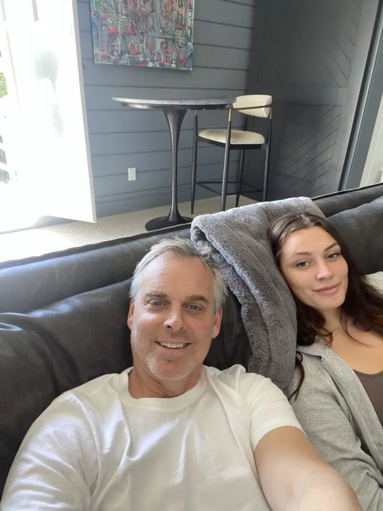 Liv Cowherd with her dad Colin Cowherd
