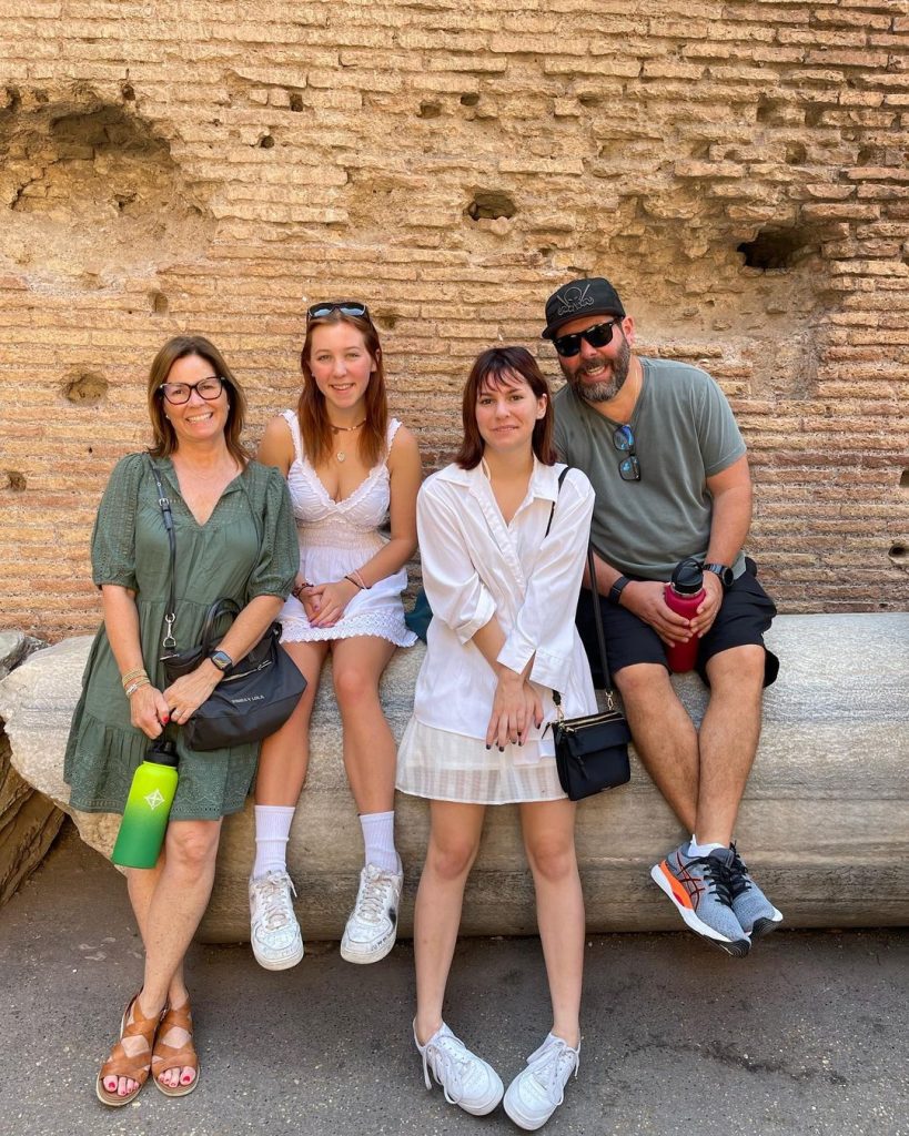 Bert Kreischer with his family