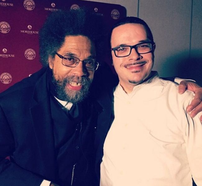 Shaun King with his biological dad