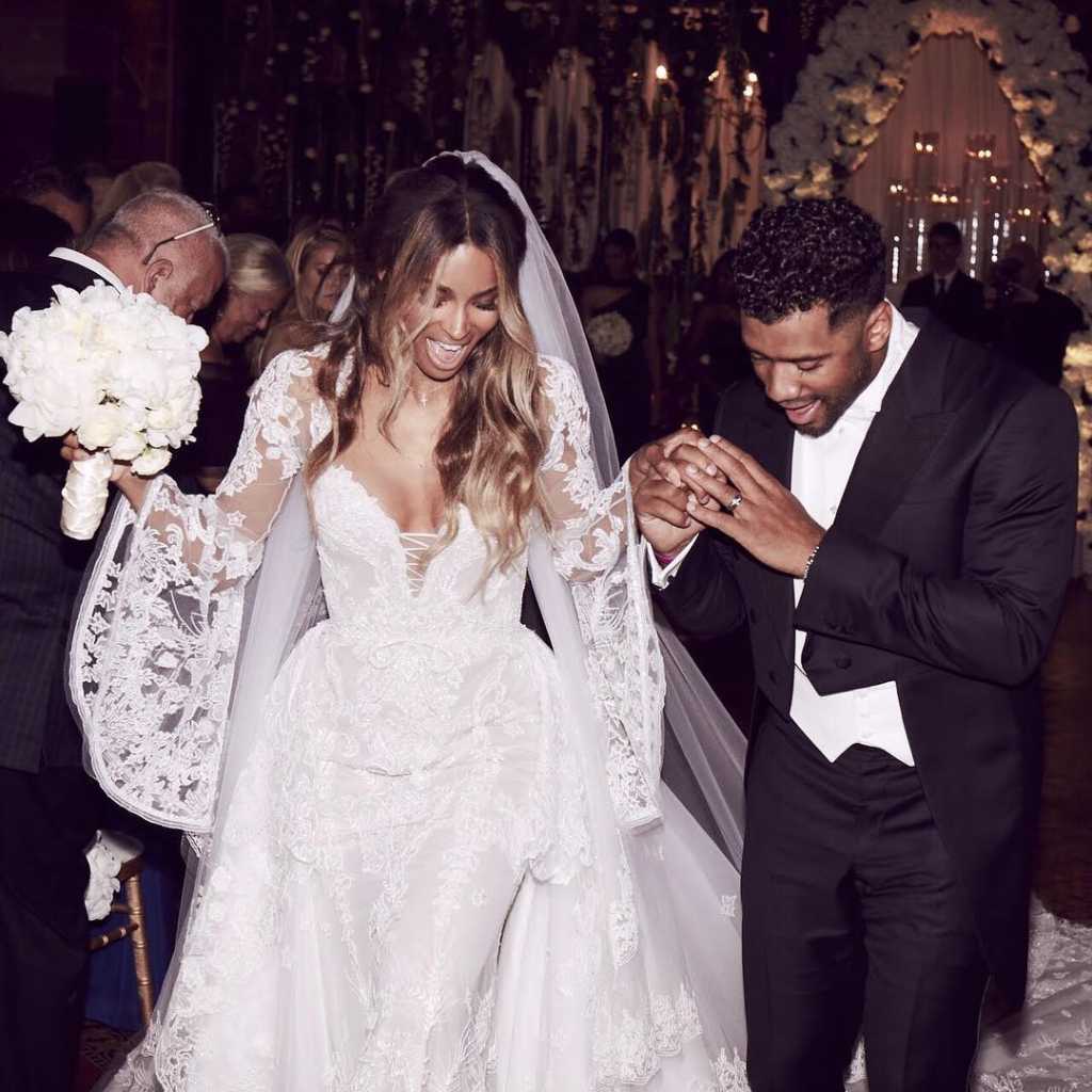 Russell Wilson and Ciara Princess' Wedding picture