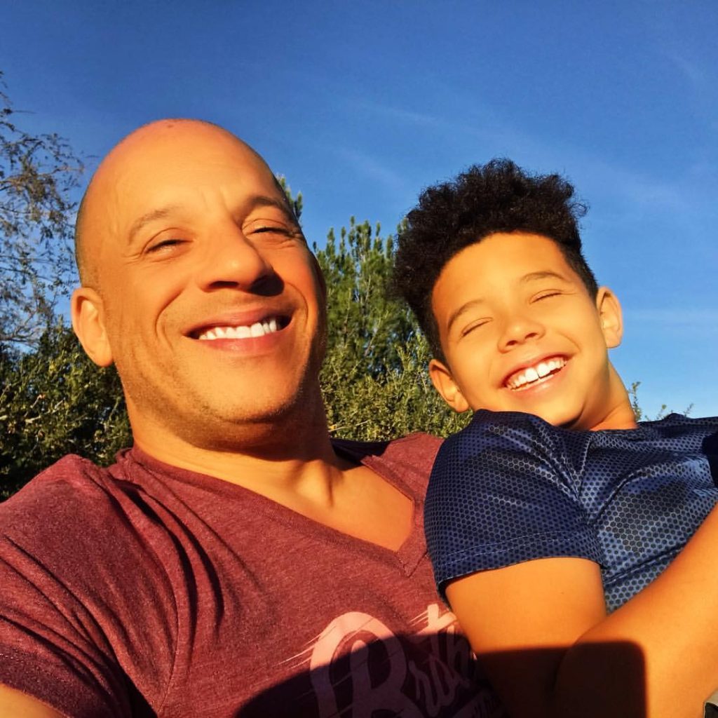 Vin Diesel with his son Vincent Sinclair