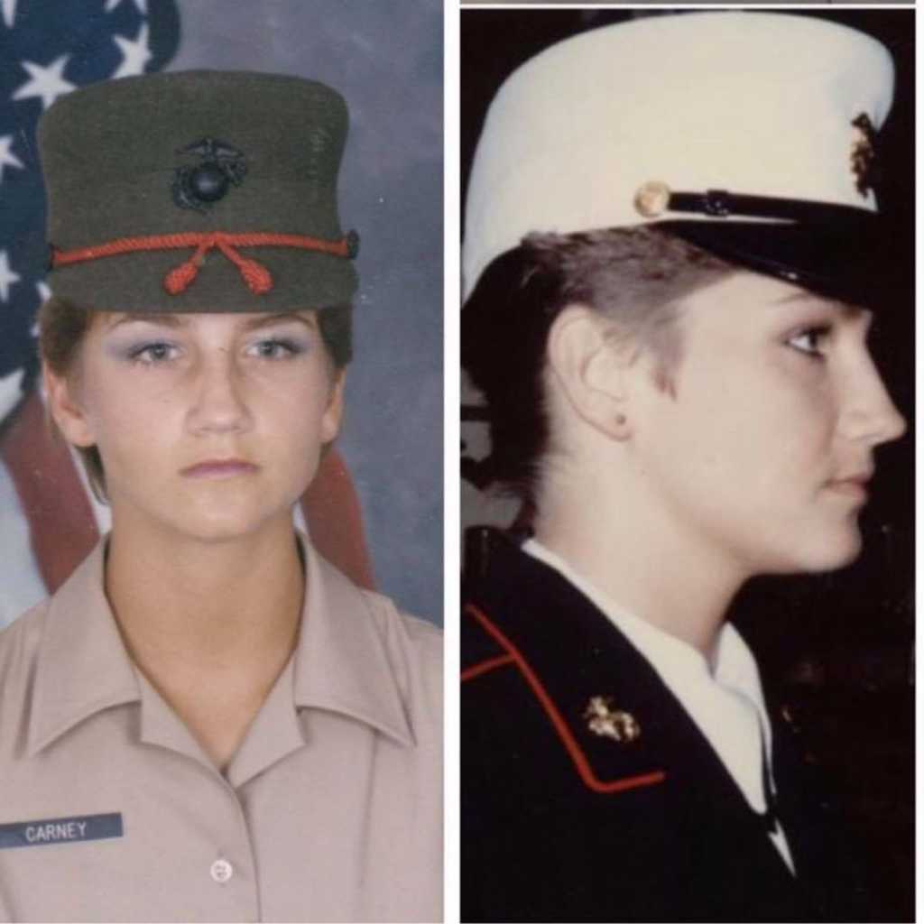 Brenda Warner during her Marine days